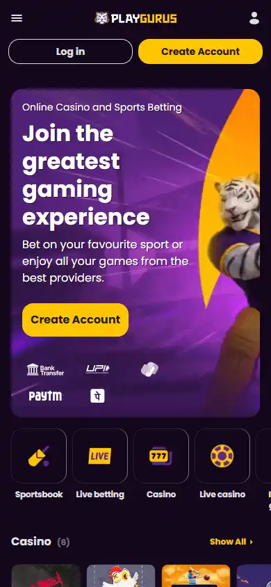 Playgurus Casino screenshot 4