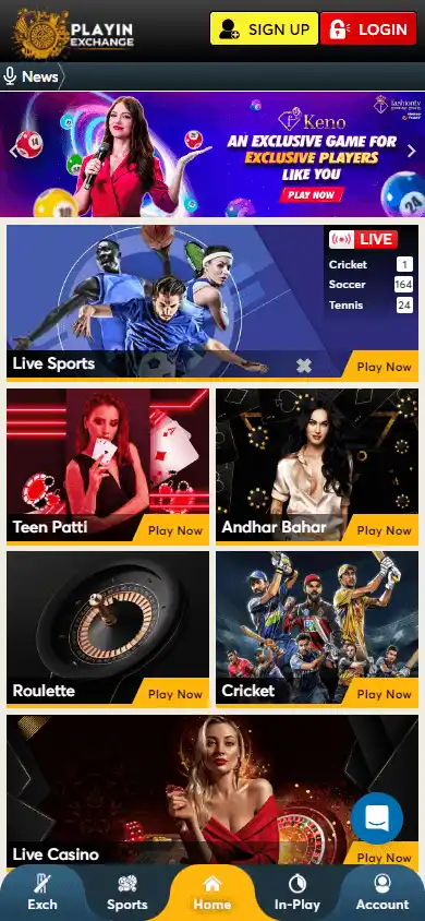 PlayInExchange Casino screenshot 2