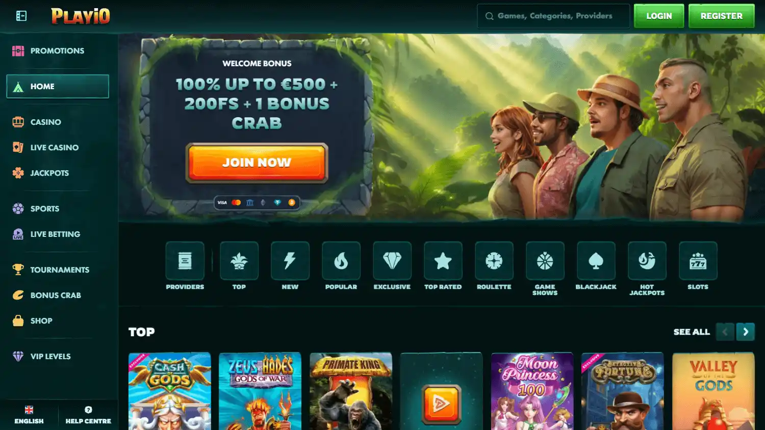 PlayiO Casino screenshot 1