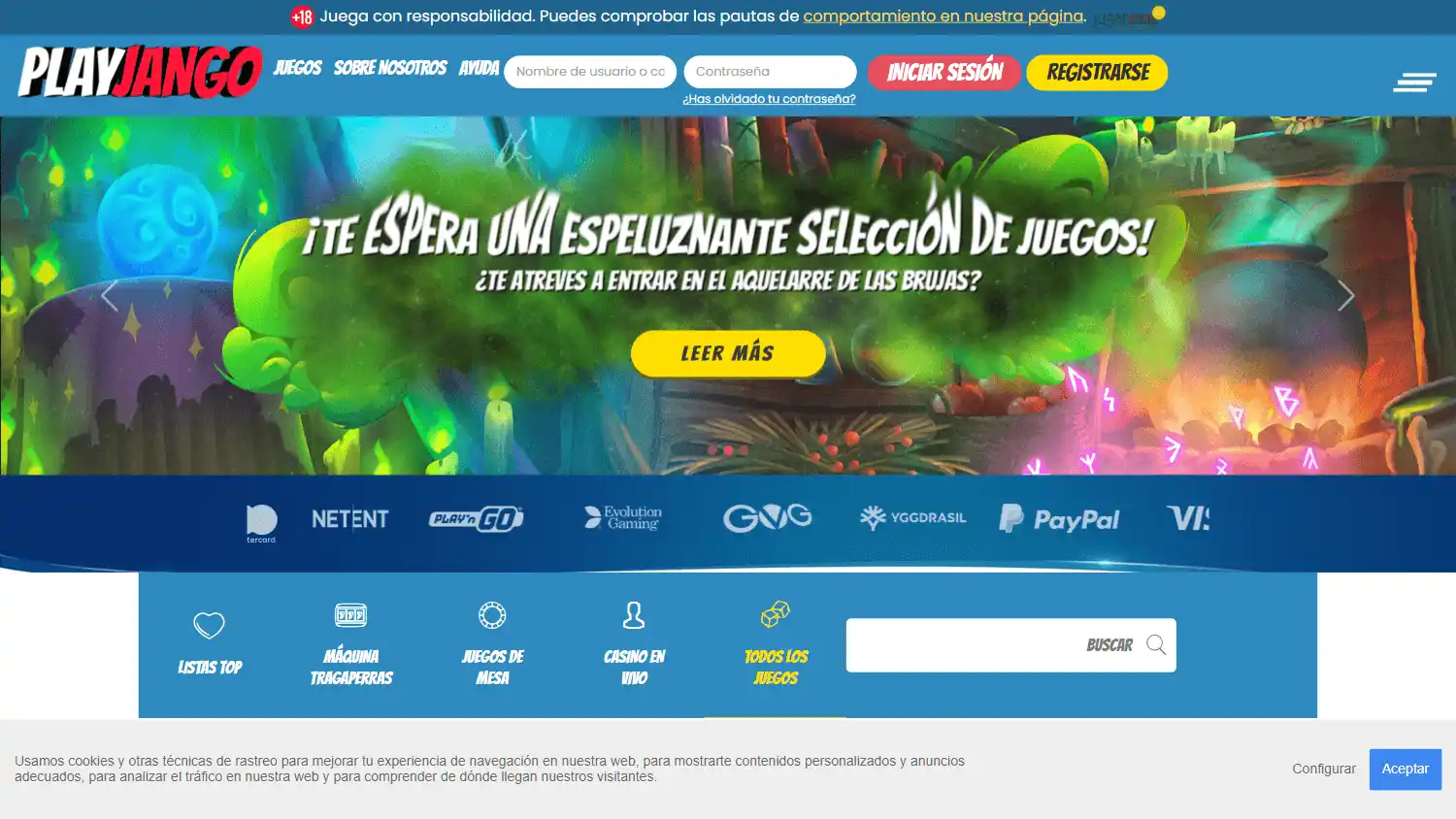 PlayJango Casino ES screenshot 1