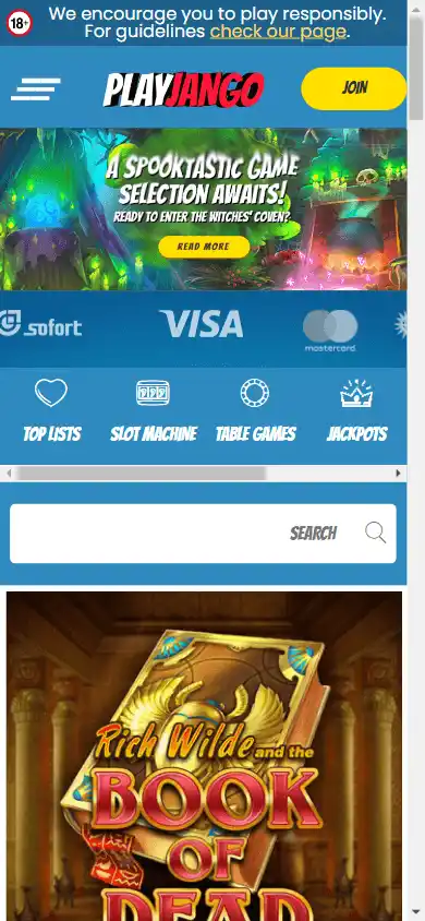 PlayJango Casino UK screenshot 4
