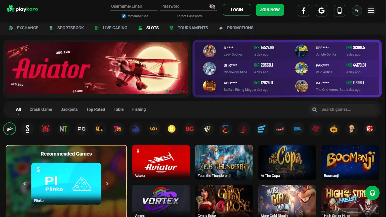 PlayKaro Casino screenshot 2