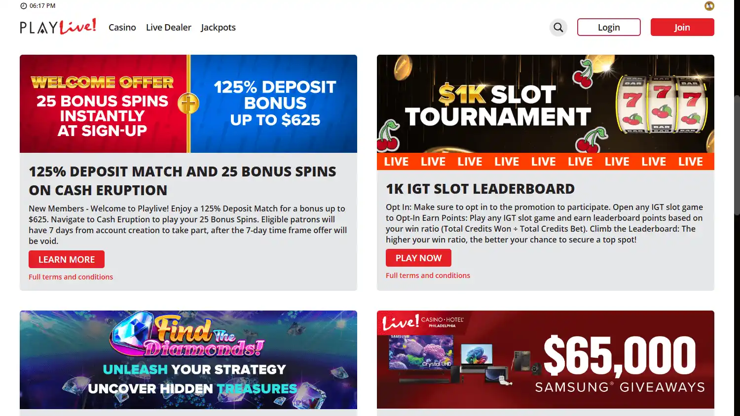 PlayLive! Casino screenshot 2