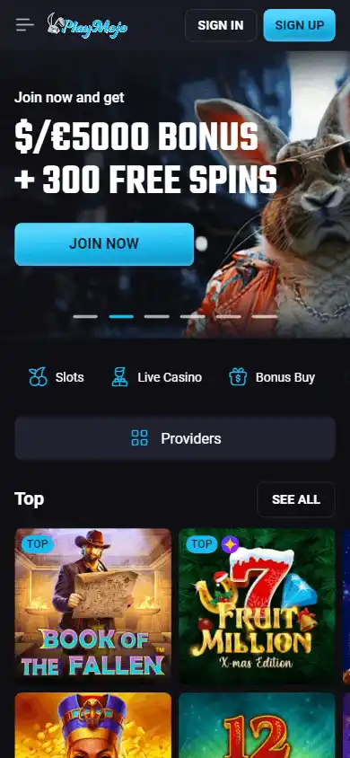 PlayMojo Casino screenshot 4