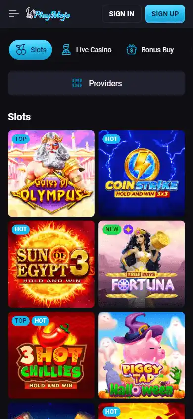 PlayMojo Casino screenshot 5