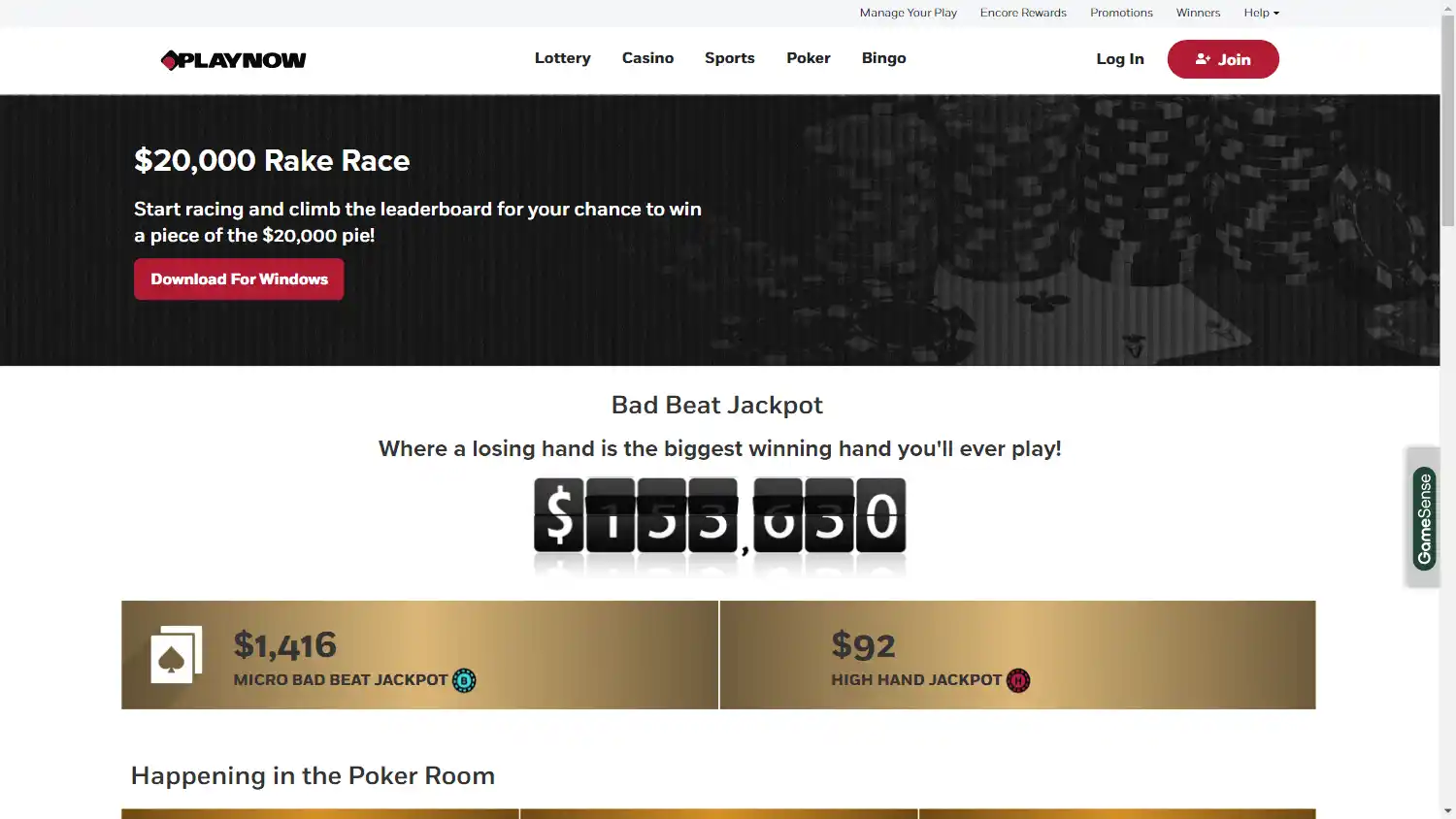 PlayNow Casino screenshot 1