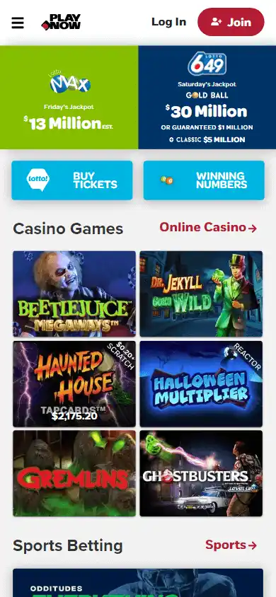 PlayNow Casino screenshot 3