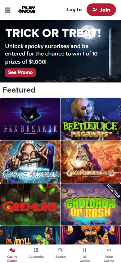 PlayNow Casino screenshot 4