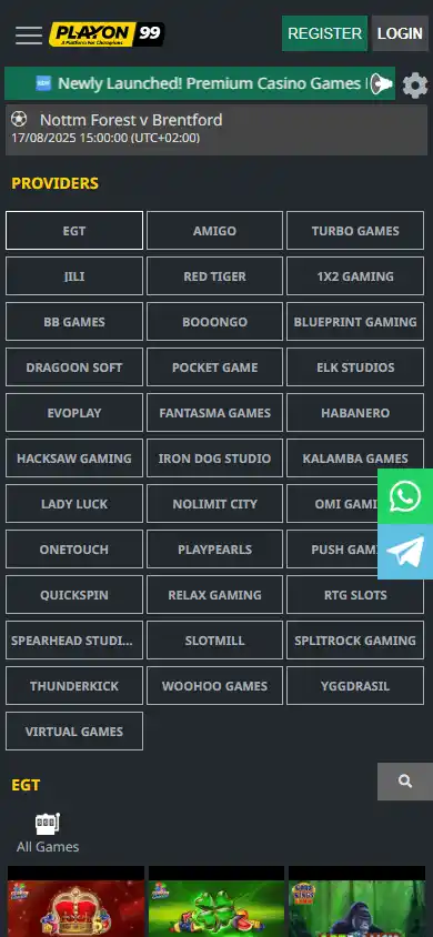 Playon99 Casino screenshot 4
