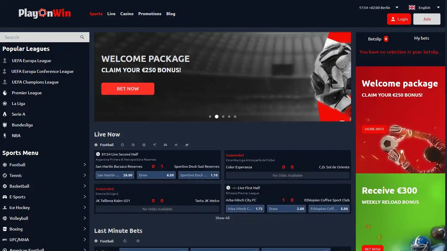 PlayOnWin Casino screenshot 1