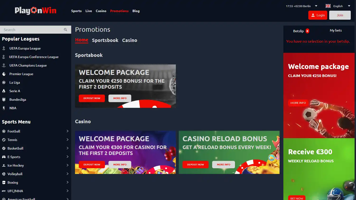 PlayOnWin Casino screenshot 3
