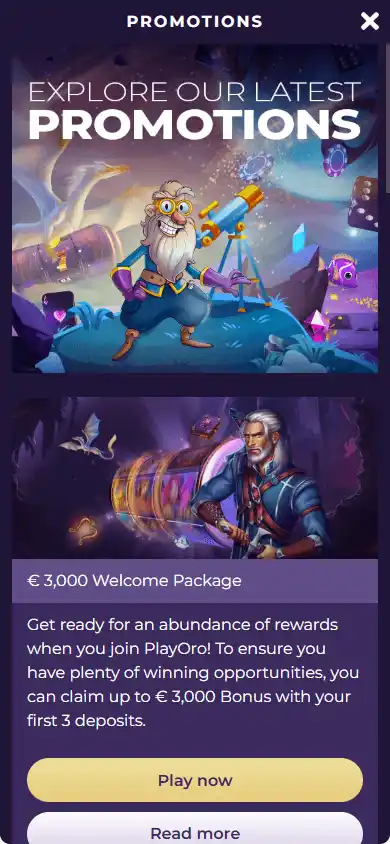 Playoro Casino screenshot 4