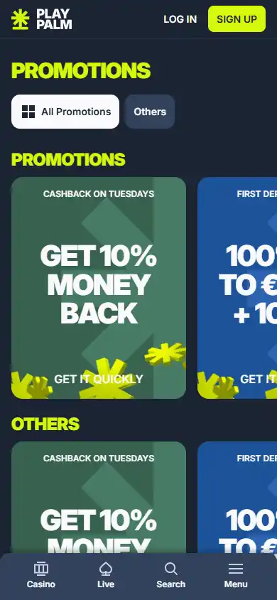 Playpalm Casino screenshot 6