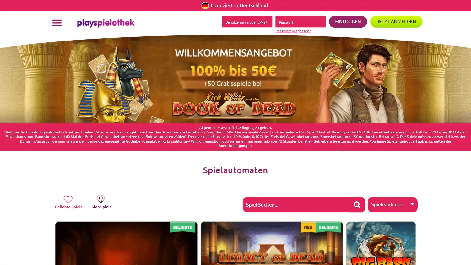 PlaySpielothek Casino screenshot 1