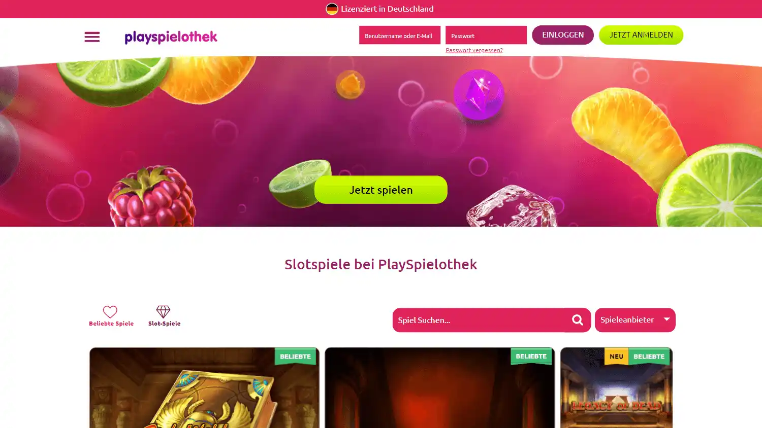 PlaySpielothek Casino screenshot 2