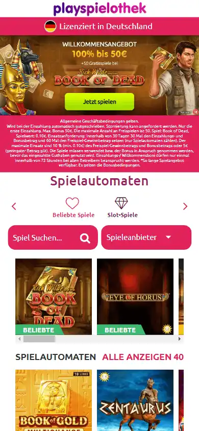PlaySpielothek Casino screenshot 4