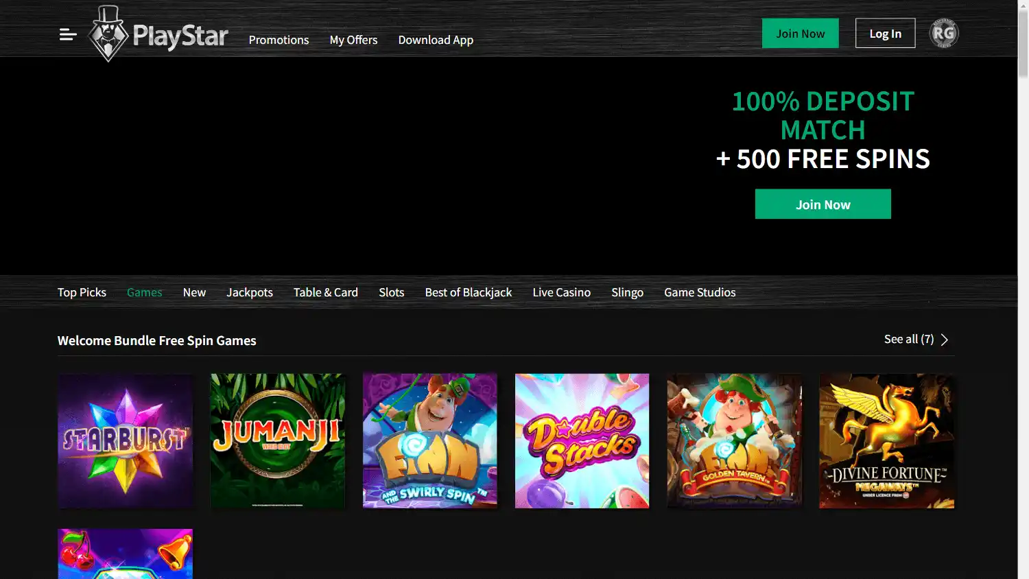 PlayStar Casino screenshot 2