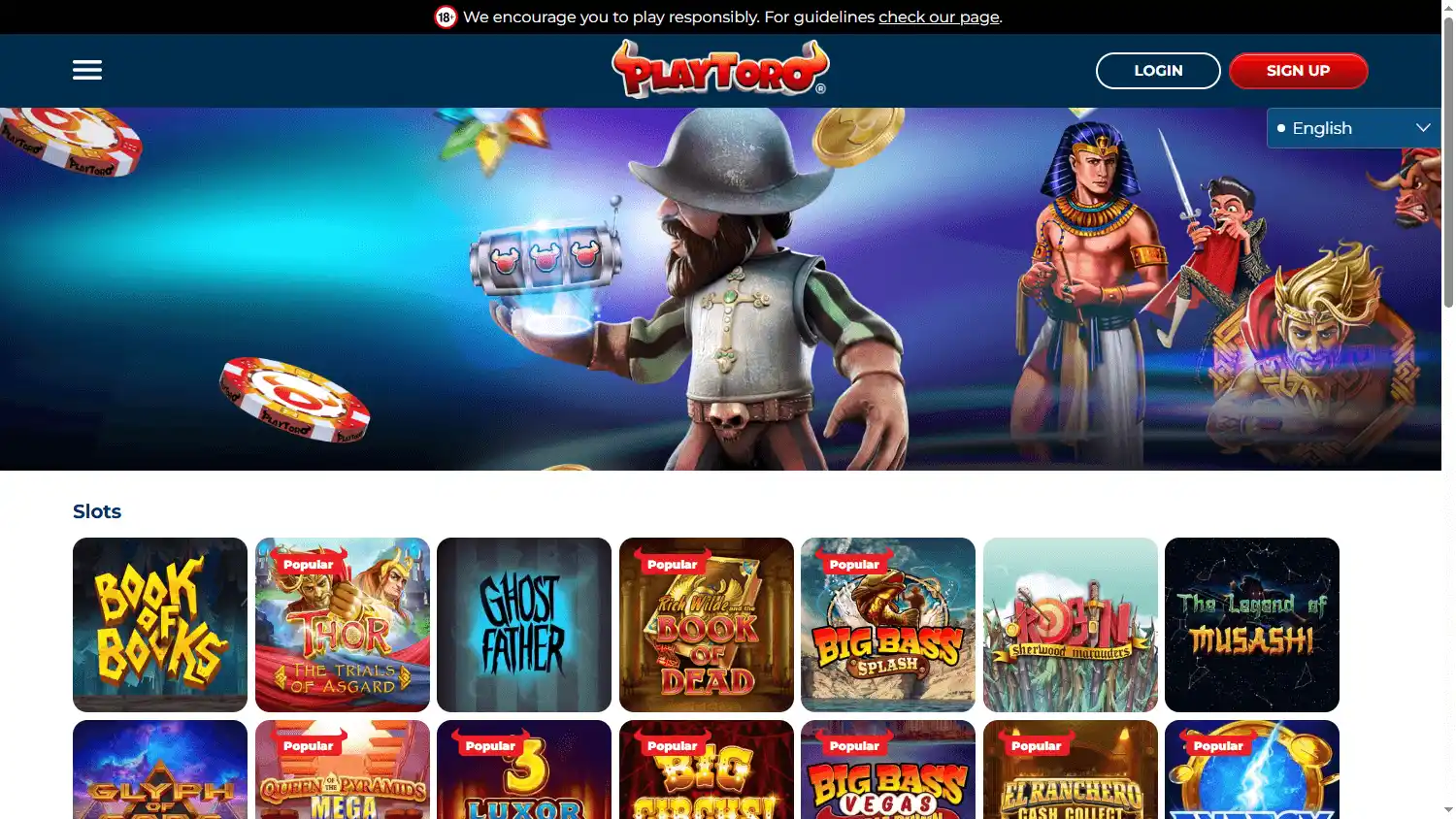 PlayToro Casino SE screenshot 3