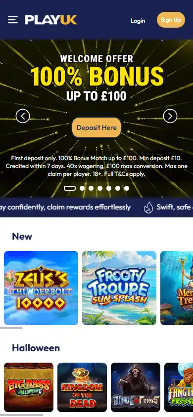 PlayUK Casino screenshot 4