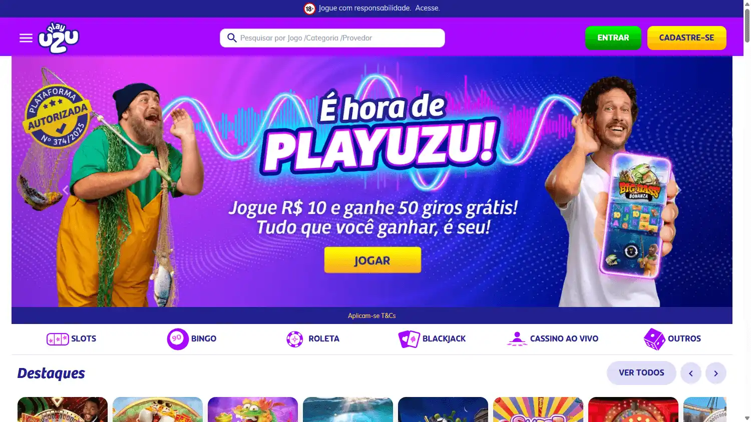 PlayUZU Casino screenshot 2