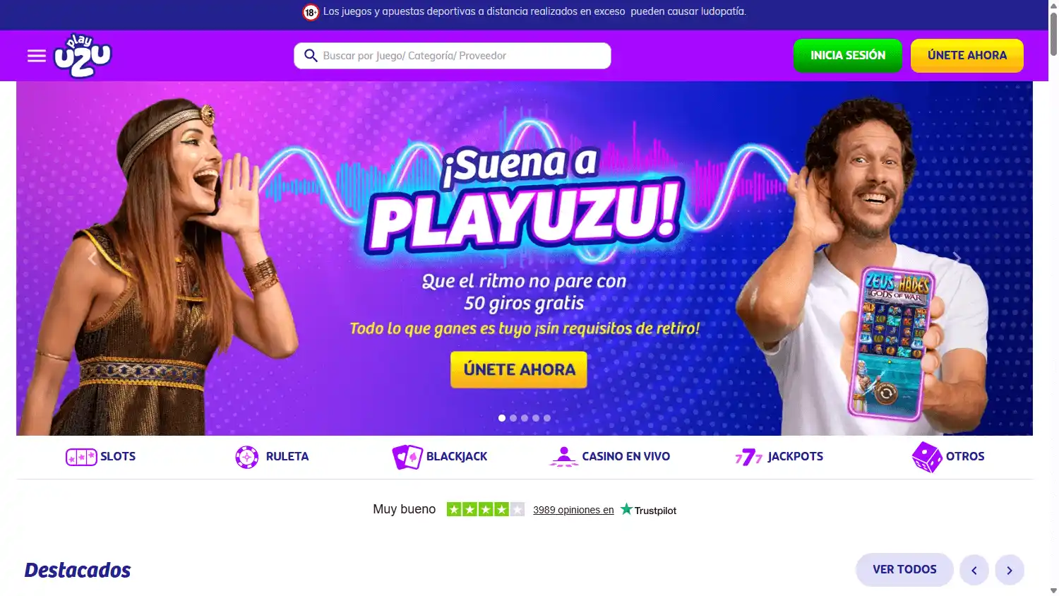 PlayUZU Casino PE screenshot 1