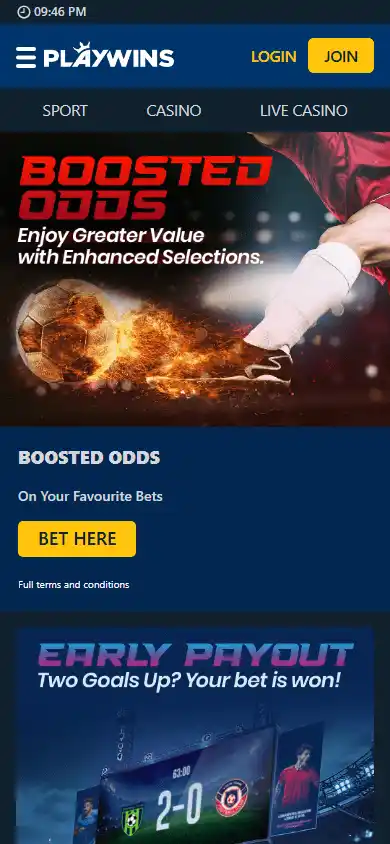 PlayWins Casino screenshot 4