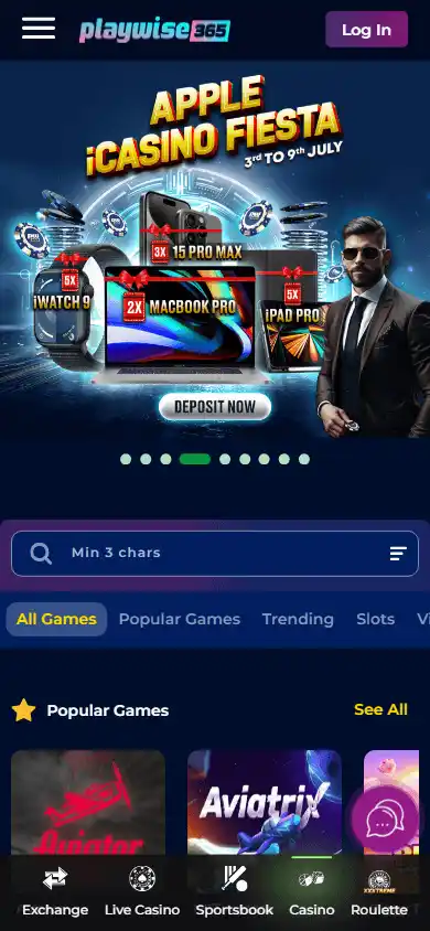 PlayWise365 Casino screenshot 4
