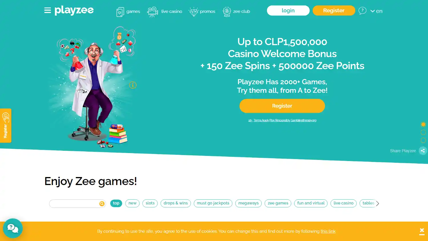 Playzee Casino screenshot 1