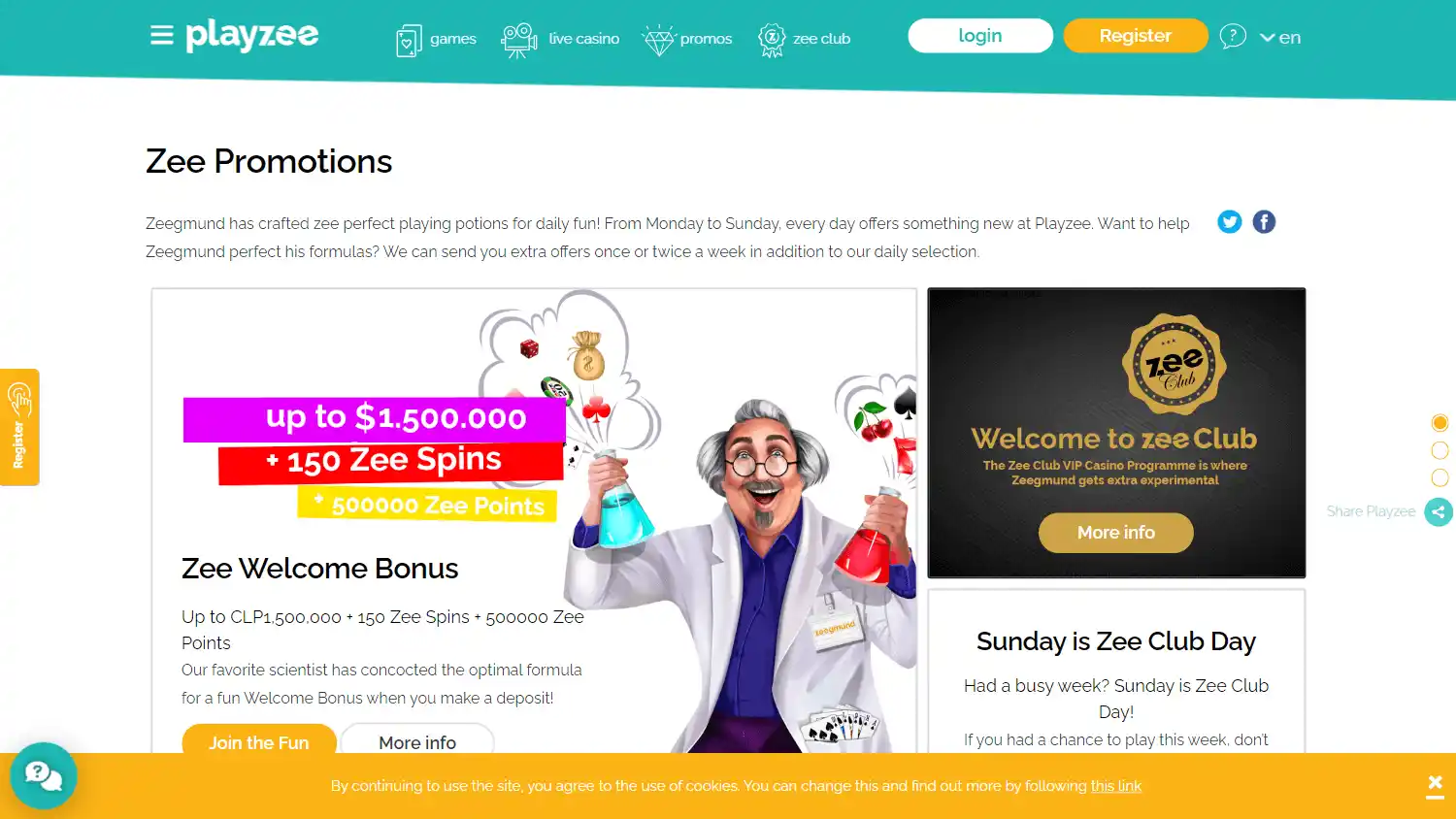Playzee Casino screenshot 3