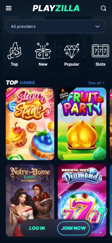 Playzilla Casino screenshot 5