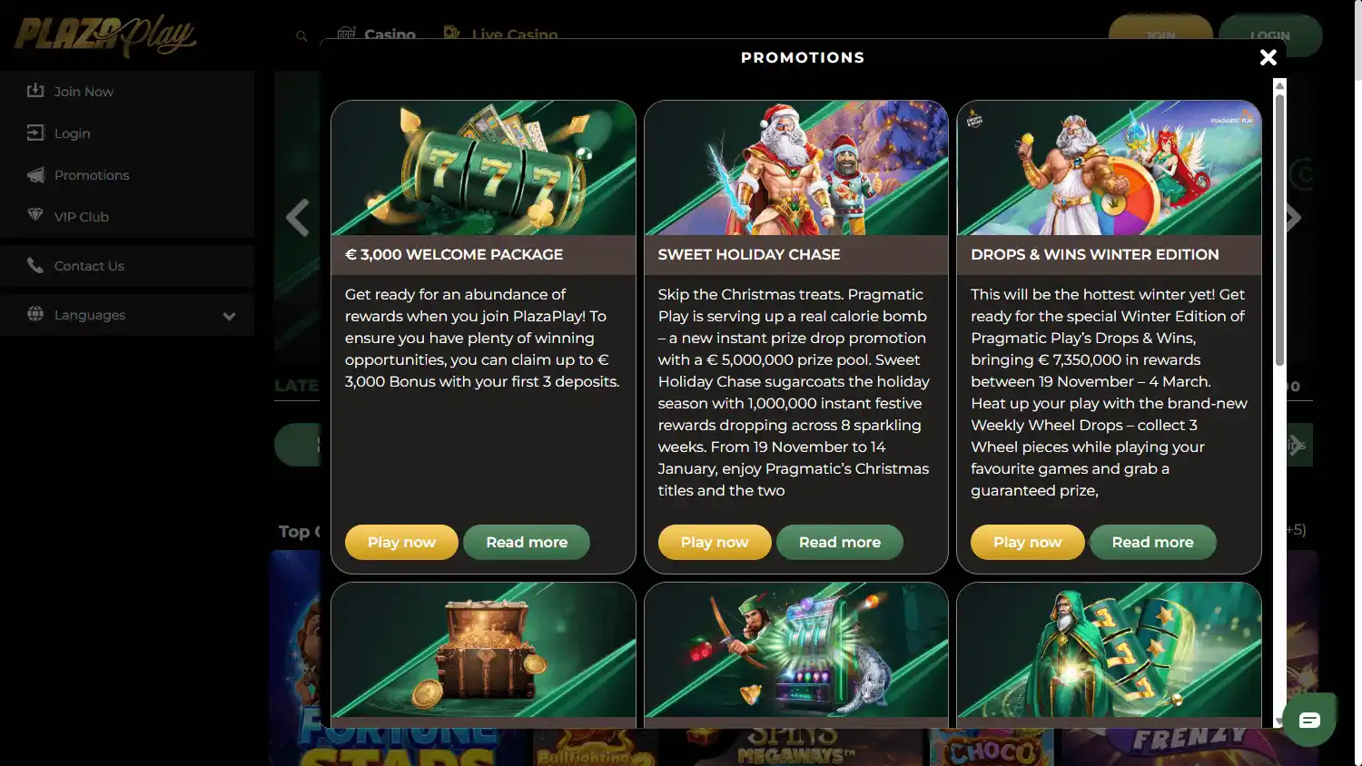 PlazaPlay Casino screenshot 2