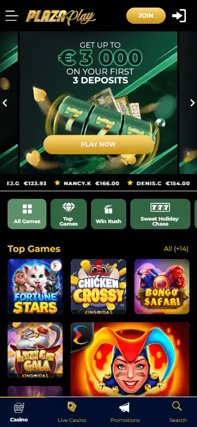 PlazaPlay Casino screenshot 3