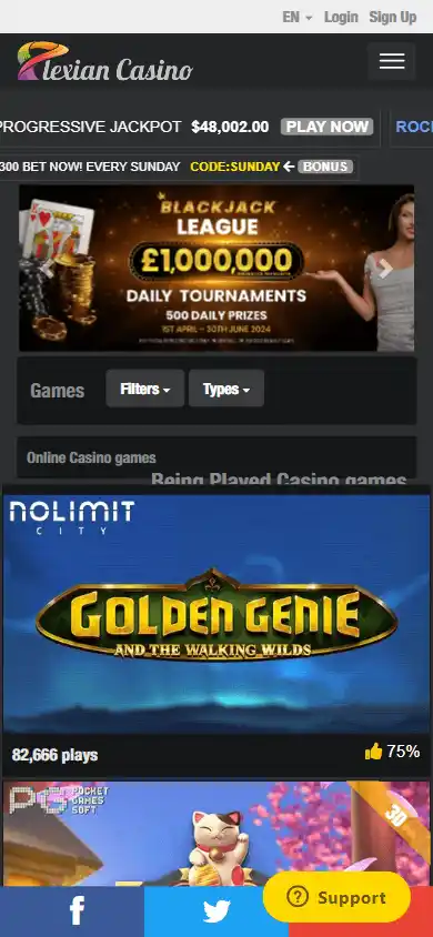 Plexian Casino screenshot 4