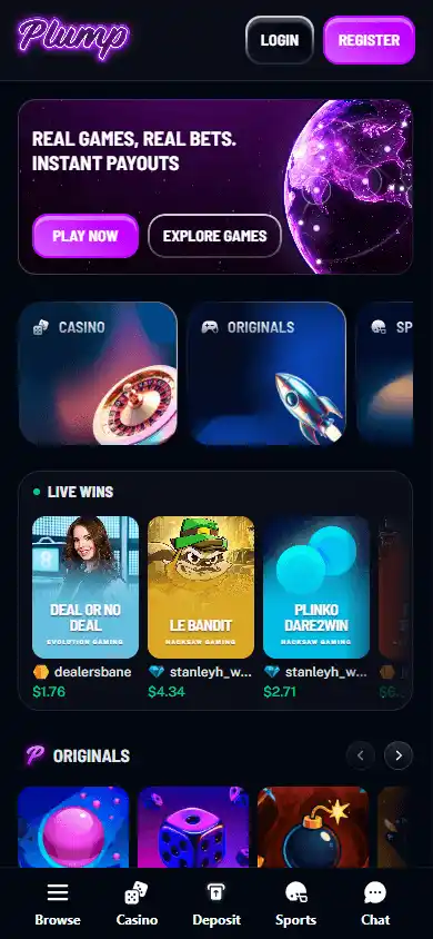 Plump Casino screenshot 3