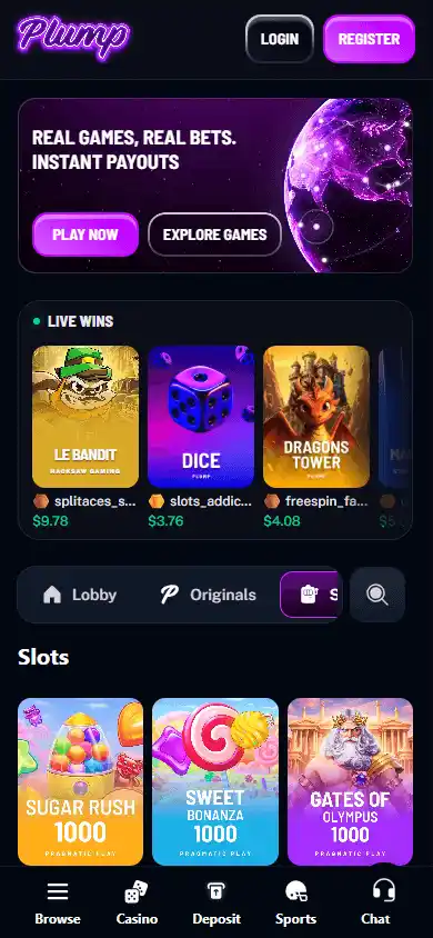 Plump Casino screenshot 4