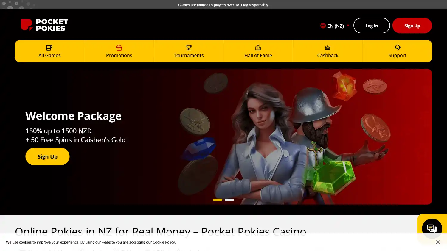 Pocket Pokies Casino screenshot 1