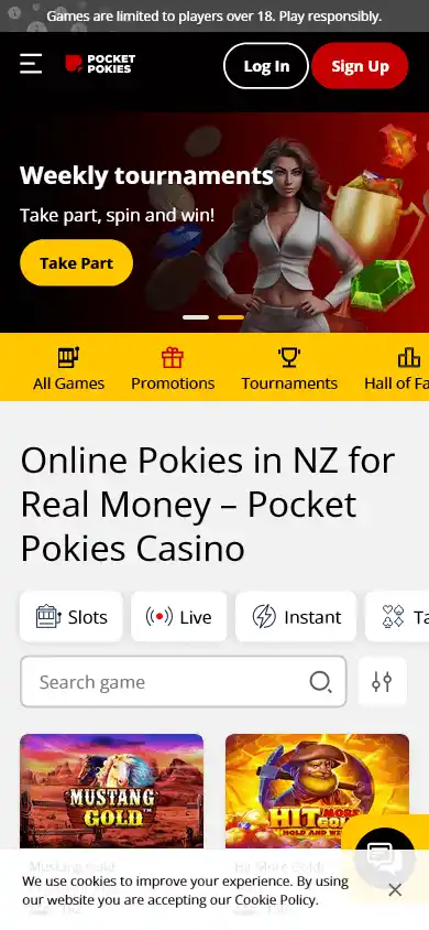 Pocket Pokies Casino screenshot 4
