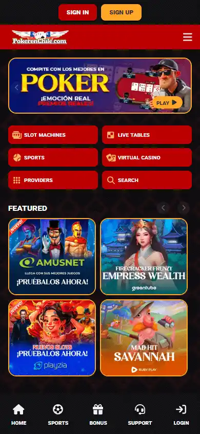 PokerEnChile Casino screenshot 4