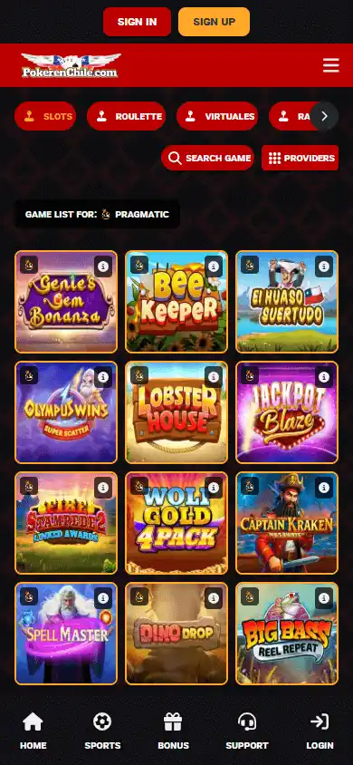 PokerEnChile Casino screenshot 5