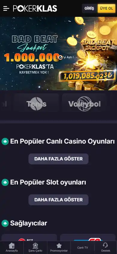 Pokerklas Casino screenshot 4
