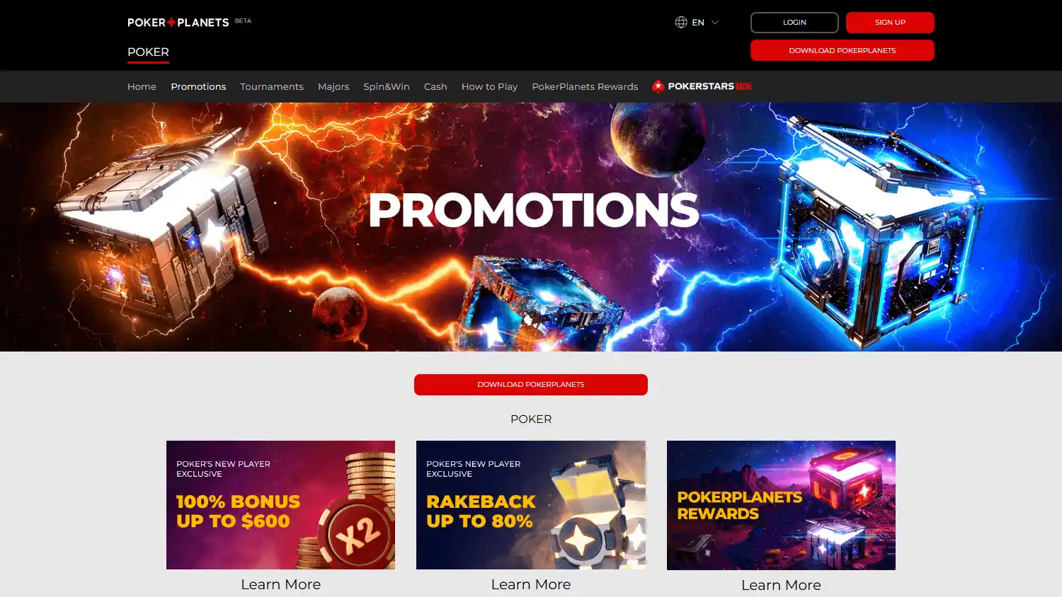 PokerPlanets Casino screenshot 2