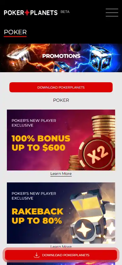 PokerPlanets Casino screenshot 4
