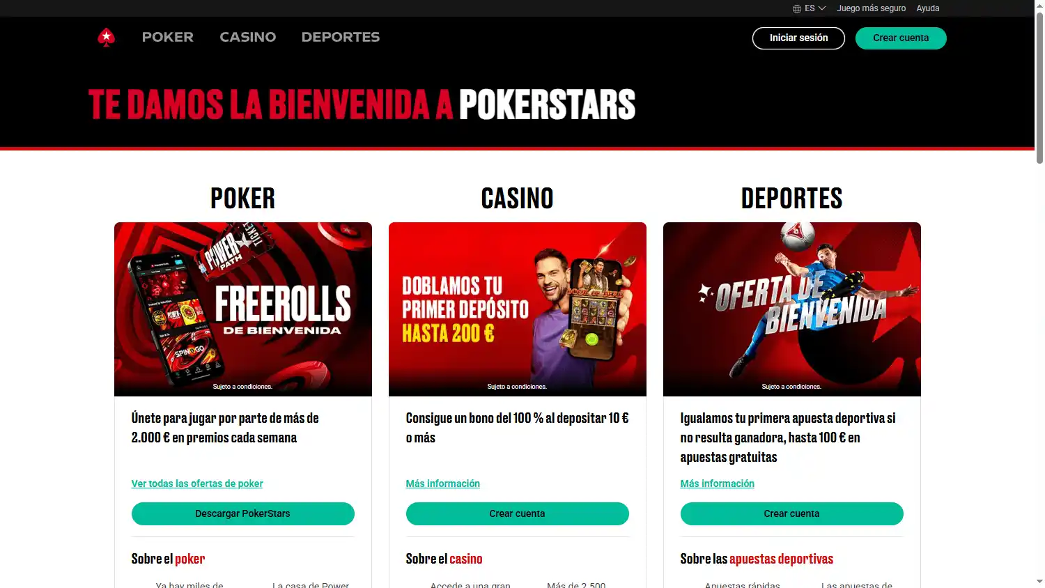 PokerStars Casino ES screenshot 1