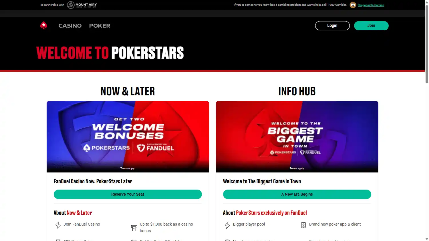 PokerStars Casino screenshot 1