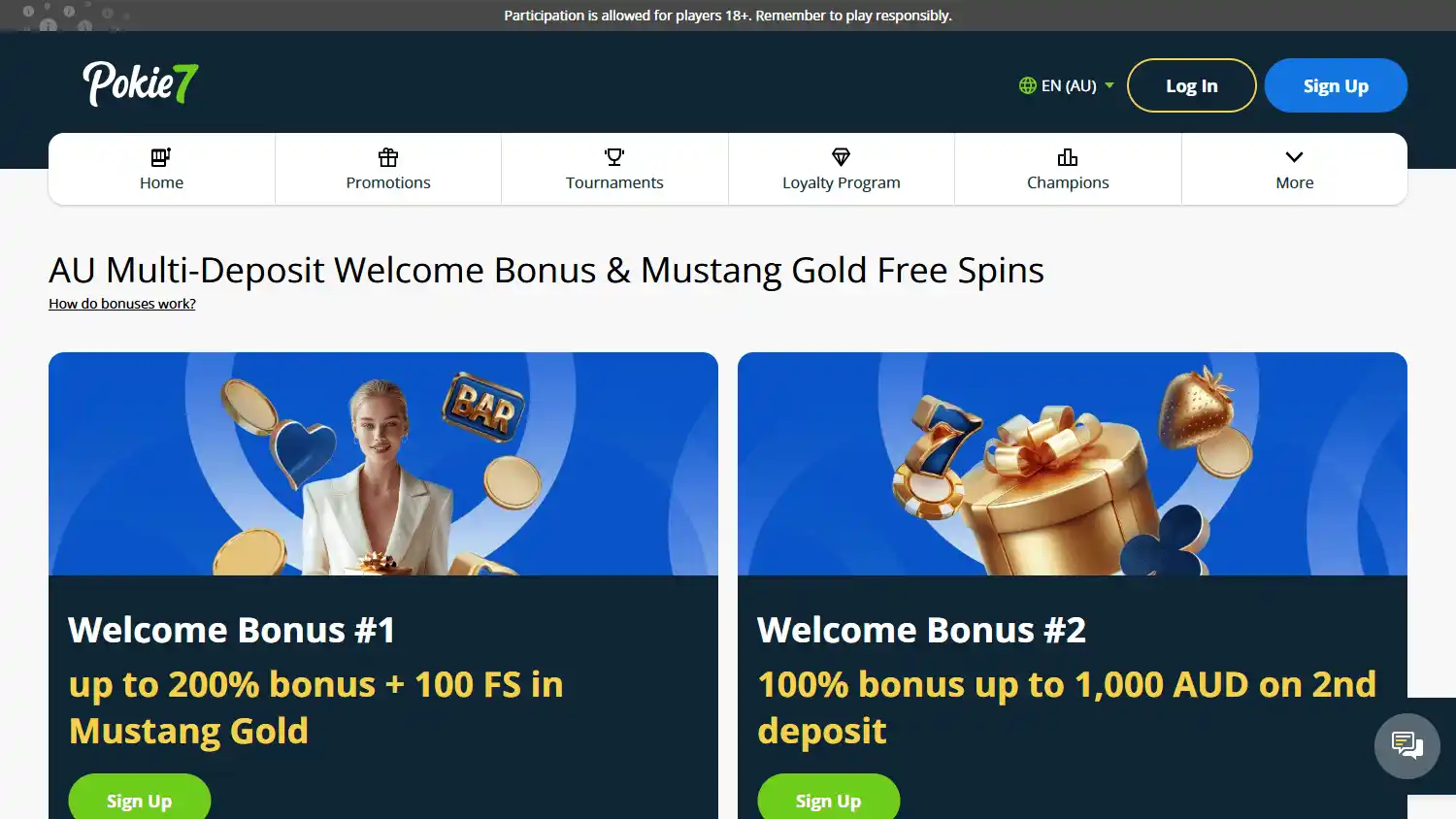 Pokie7 Casino screenshot 3