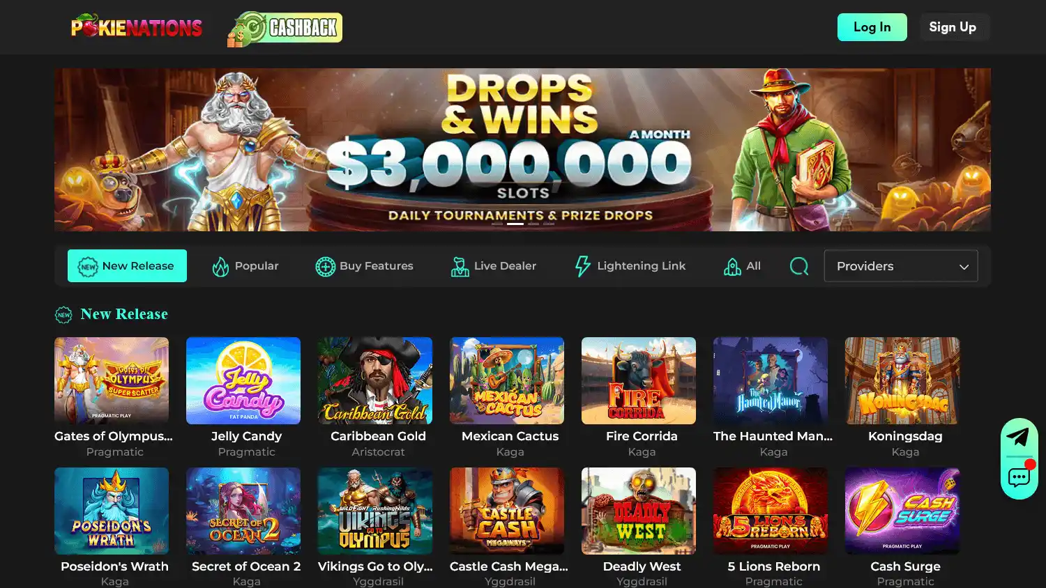 Pokienations Casino screenshot 1