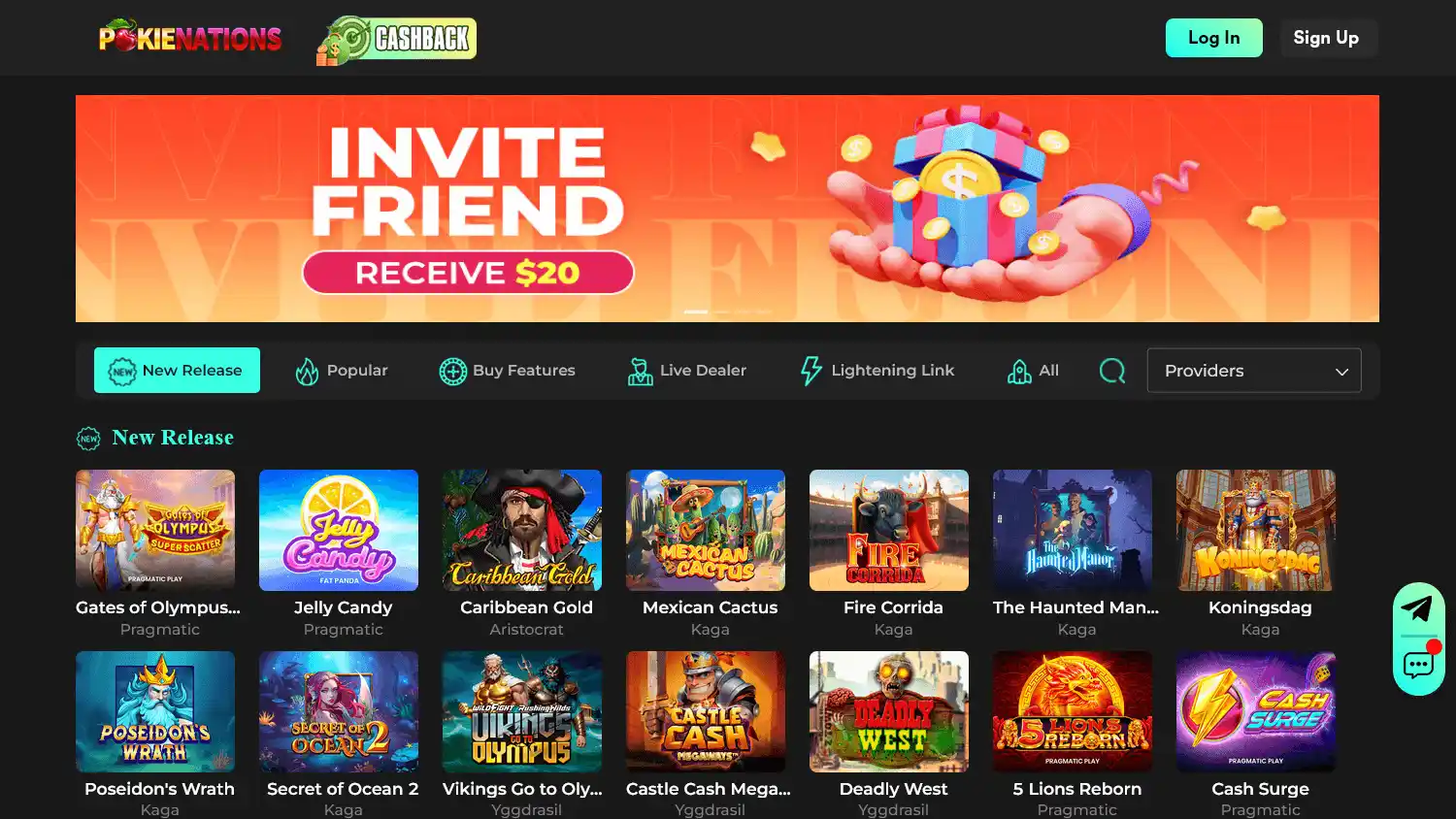 Pokienations Casino screenshot 2