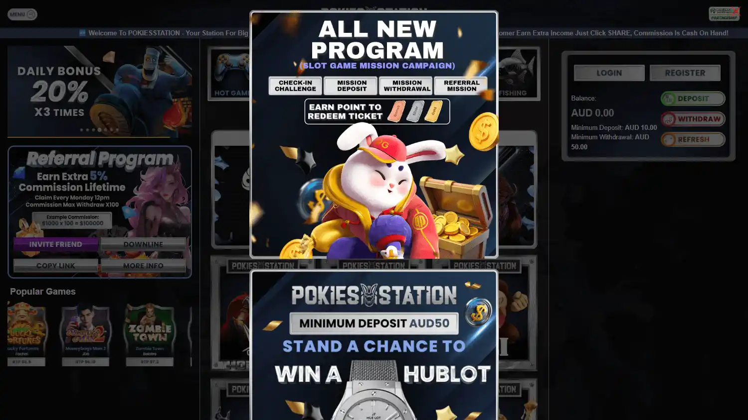 Pokies Road Casino screenshot 1