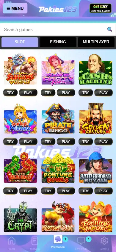 Pokies123 Casino screenshot 5