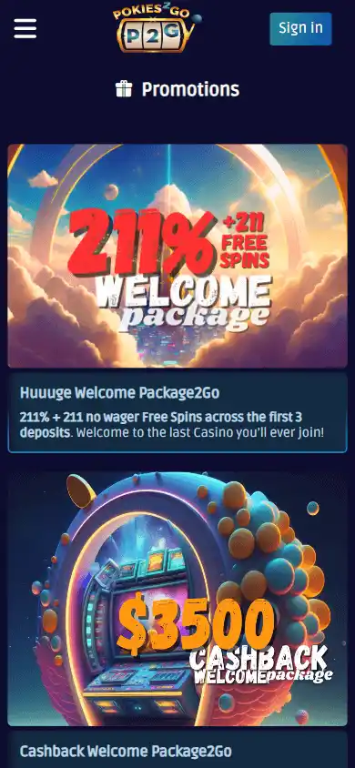 Pokies2Go Casino screenshot 5